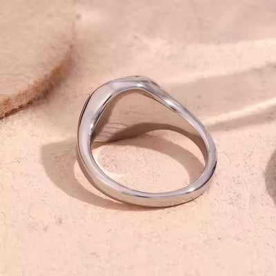 Polaris Starburst Signet Ring