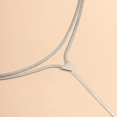 Lina Silver Drop Choker
