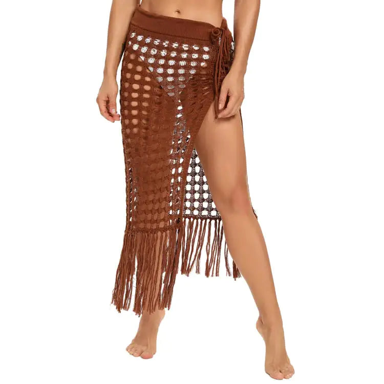 Luna Fringe Mesh Sarong