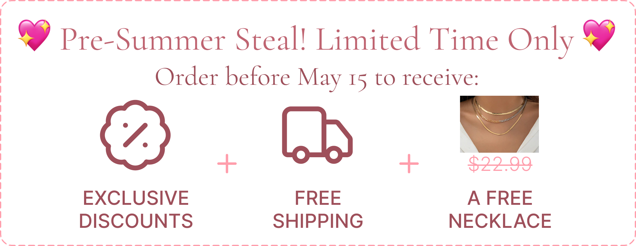 Pre-Summer Steal